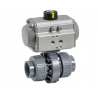 GEMü 410 系列氣動蝶閥，提供常閉和常開控制功能。閥體采用塑料設計