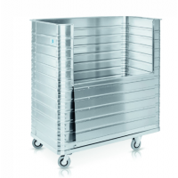 德國(guó)ZARGES  W171 帶折疊式運(yùn)輸手推車，帶有大翻蓋，方便物品拿取