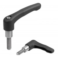 KIPP K1701外螺紋可調節手柄塑料加長軸環不銹鋼部件